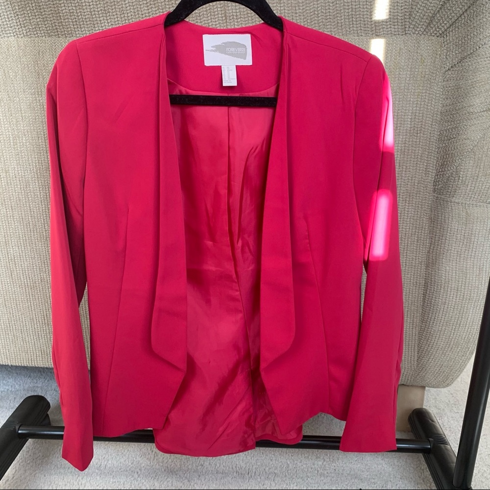 Bright pink blazer